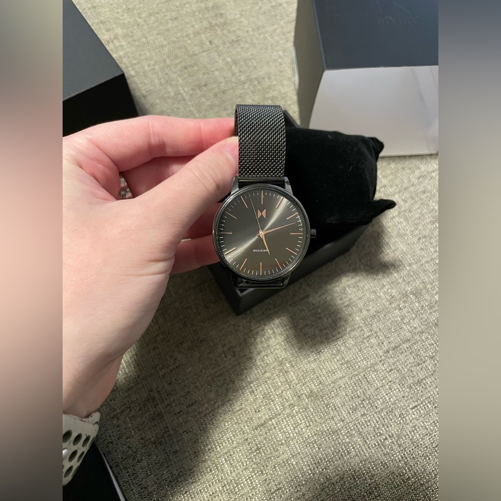 MVMT BOULEVARD LINCOLN GUNMETAL 38MM WATCH